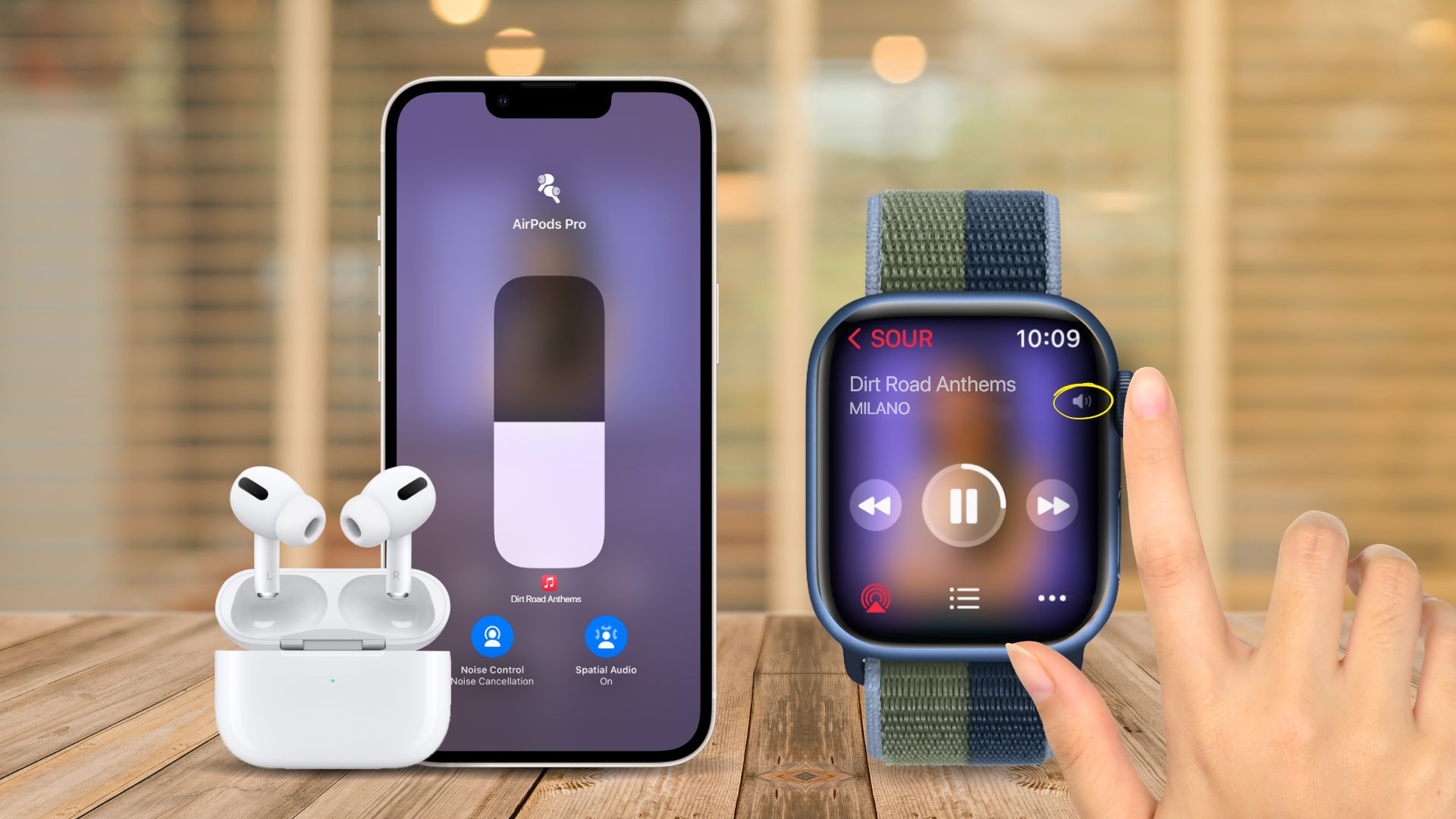AirPods volume control on iPhone and Apple Watch