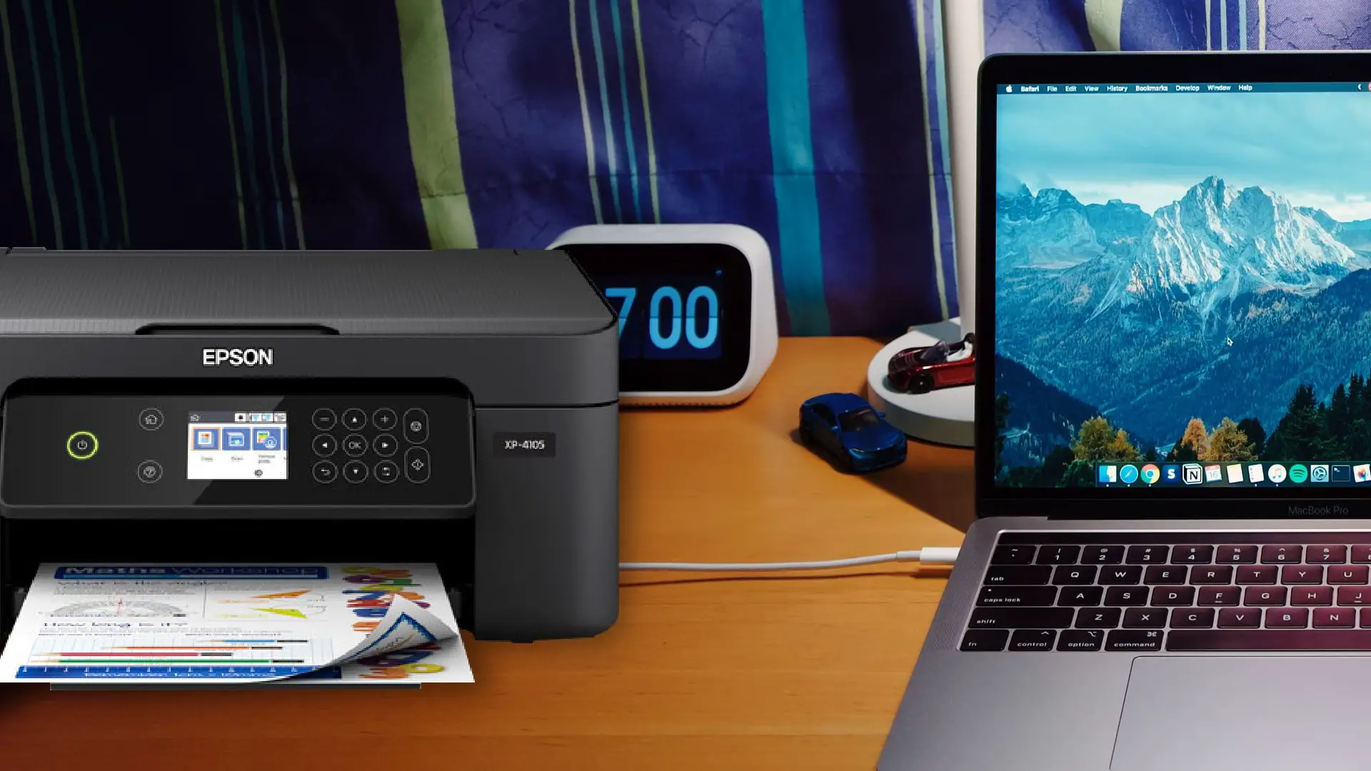 connect Epson printer to Mac using cable