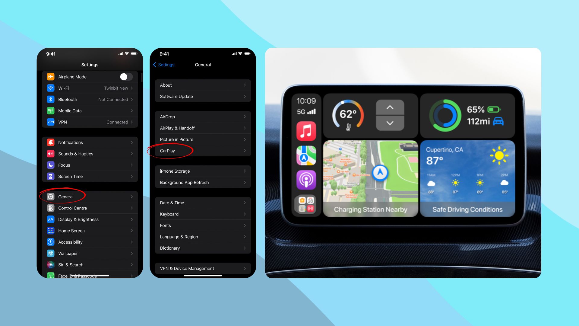 how to set up Apple CarPlay